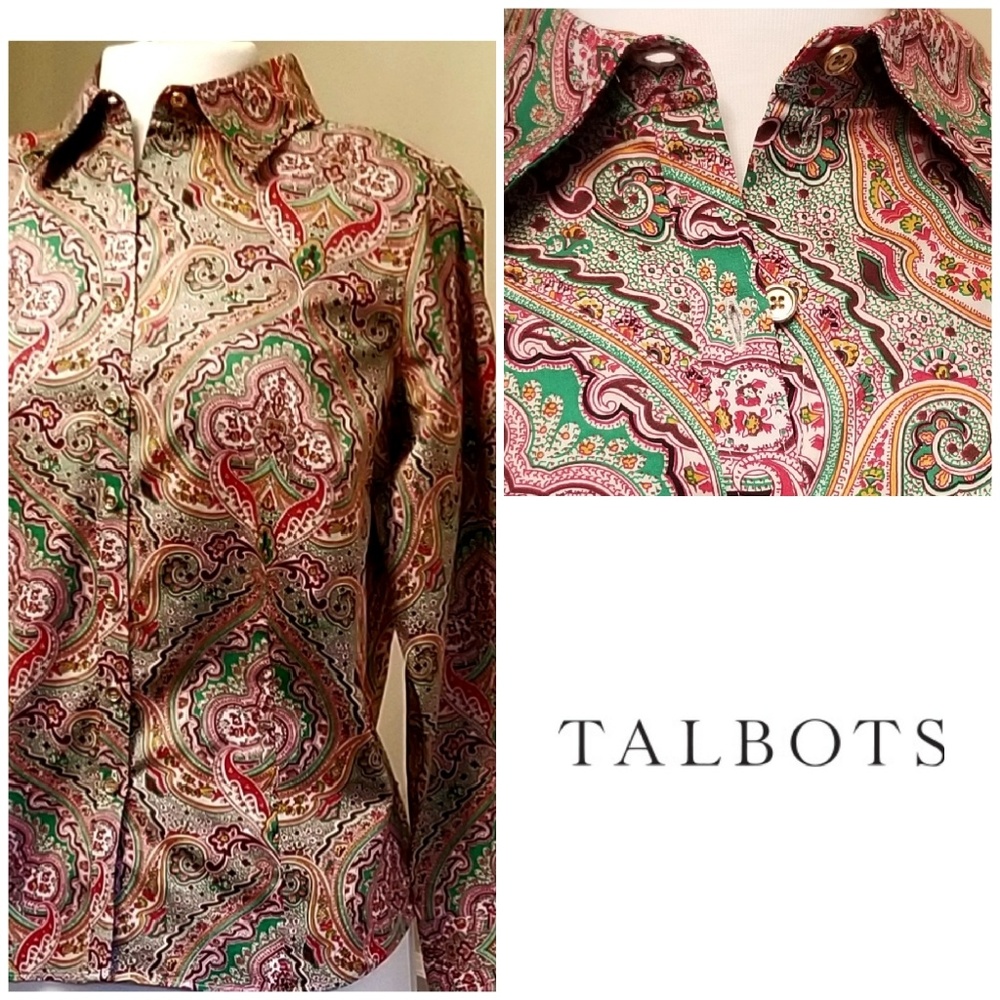 Talbots Paisley Shirt
